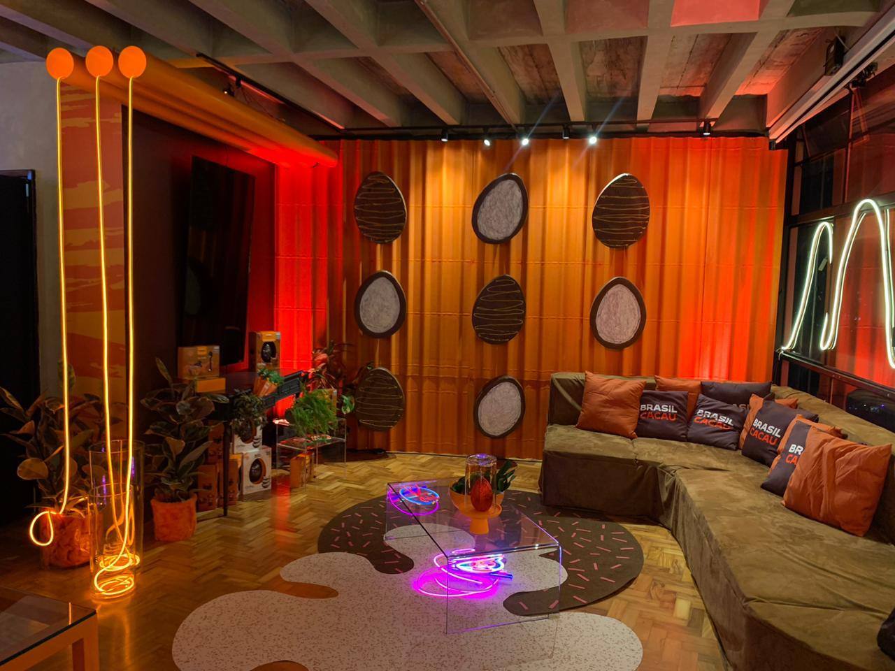 Lounge da Brasil Cacau montado pelo Grupo Sirogo